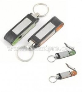 USB Promosi Leather Keychain